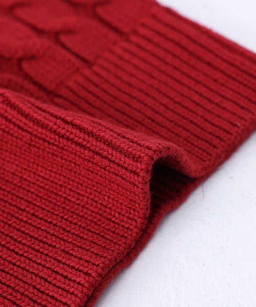somari imagination(ソマリ イマジネーション)の「『スカラップセーラーケーブルニット』(ニット/セーター・レディース・レッド/ブラック・1/2)」の10枚目の写真