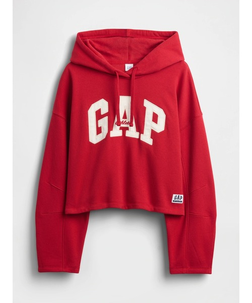 GAP（ギャップ）の「オーバーサイズ バレルスリーブ GAPロゴパーカー（パーカー・レディース・ブラック/アイボリー/ネイビー/レッド・XL/S/L/XS/M/XXS）」の6枚目の写真