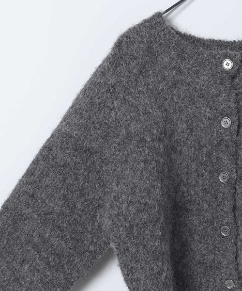 JEANASIS(ジーナシス)の「3Gリッチシャギーショートクルーニットカーディガン/629912(カーディガン/ボレロ・レディース・ブラウン系その他/チャコールグレー/オフホワイト/ライム・FREE)」の22枚目の写真