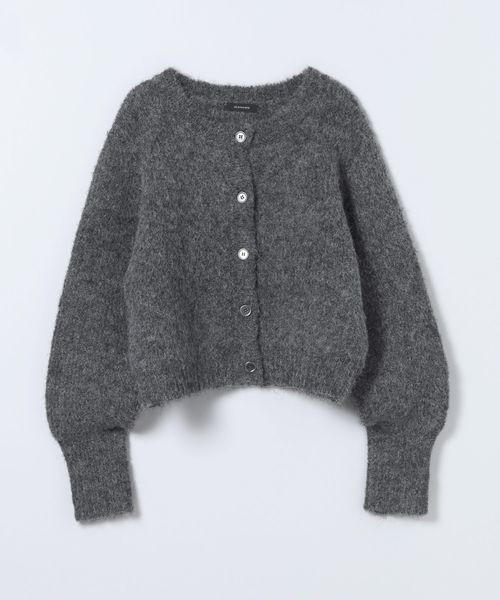JEANASIS(ジーナシス)の「3Gリッチシャギーショートクルーニットカーディガン/629912(カーディガン/ボレロ・レディース・ブラウン系その他/チャコールグレー/オフホワイト/ライム・FREE)」の15枚目の写真