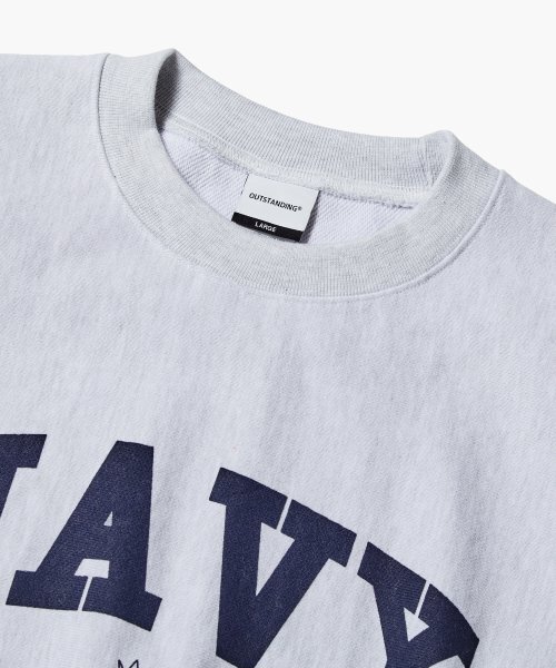 OUTSTANDING(アウトスタンディング)の「V.S.C SWEAT(NAVY)_1%MELANGE GRAY(スウェット・レディース・その他・SMALL)」の3枚目の写真