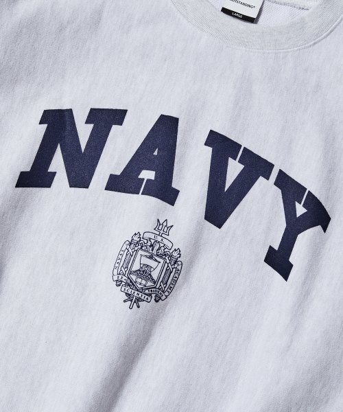 OUTSTANDING(アウトスタンディング)の「V.S.C SWEAT(NAVY)_1%MELANGE GRAY(スウェット・レディース・その他・SMALL)」の4枚目の写真