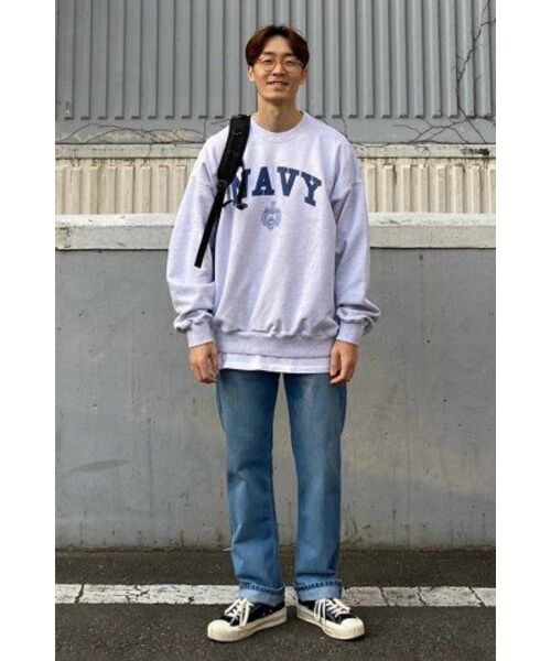 OUTSTANDING(アウトスタンディング)の「V.S.C SWEAT(NAVY)_1%MELANGE GRAY(スウェット・レディース・その他・SMALL)」の7枚目の写真