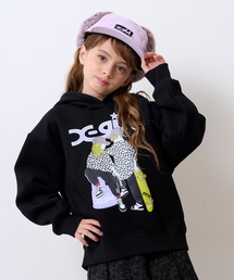 X-girl Stages | ガール&ボーイイラストパーカー(パーカー)