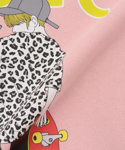 X-girl Stages(エックスガールステージス)の「ガール&ボーイイラストパーカー(パーカー・キッズ・ブラック/ピンク・140cm/100cm/110cm/90cm/120cm/130cm)」の9枚目の写真