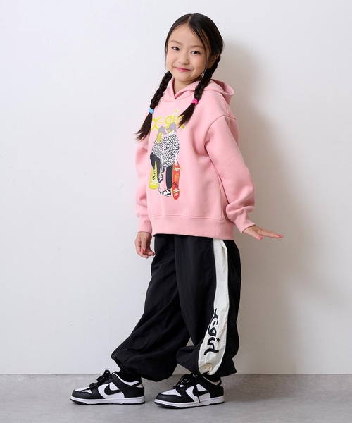 X-girl Stages(エックスガールステージス)の「ガール&ボーイイラストパーカー(パーカー・キッズ・ブラック/ピンク・140cm/100cm/110cm/90cm/120cm/130cm)」の15枚目の写真