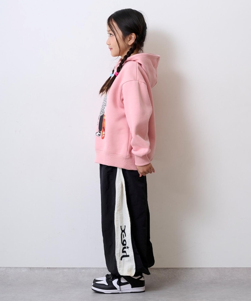 X-girl Stages(エックスガールステージス)の「ガール&ボーイイラストパーカー(パーカー・キッズ・ブラック/ピンク・140cm/100cm/110cm/90cm/120cm/130cm)」の16枚目の写真