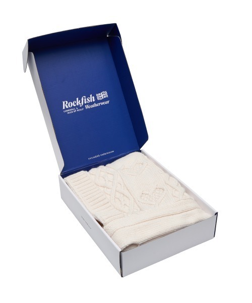 ROCKFISH WEATHERWEAR（ロックフィッシュウェザーウェア）の「DIAMOND CABLE BALACLAVA（マフラー・レディース・グレー/アイボリー/オリーブ/ラベンダー・FREE）」の13枚目の写真