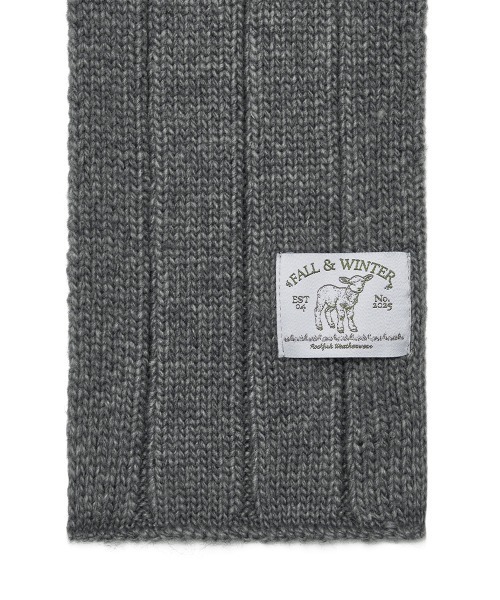 ROCKFISH WEATHERWEAR（ロックフィッシュウェザーウェア）の「DIAMOND CABLE BALACLAVA（マフラー・レディース・グレー/アイボリー/オリーブ/ラベンダー・FREE）」の21枚目の写真