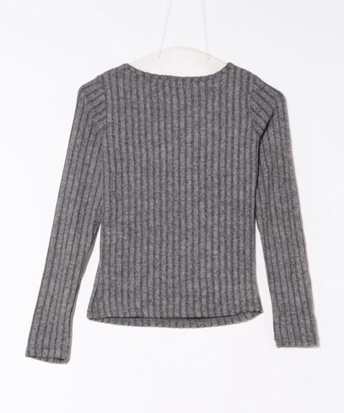 VIBGYOR（ヴィブジョー）の「【LAMPOON】レイヤードヘンリーニットソー（ニット/セーター・レディース・ブラック/カーキ/グレー・SMALL/MEDIUM/LARGE）」の11枚目の写真