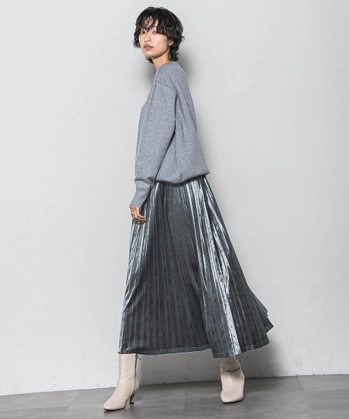 MAYSON GREY(メイソングレイ)の「【WEB限定】刺繍ロゴニットプルオーバー≪洗濯機で洗える≫(ニット/セーター・レディース・ライトグレー/ネイビー/ベージュ・M)」の19枚目の写真