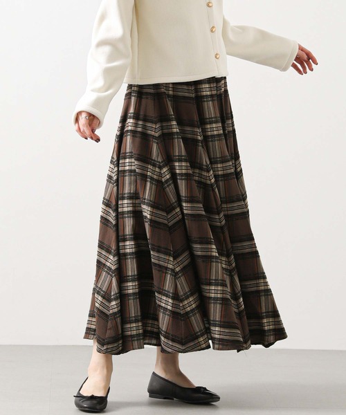 セール】モールチェックウールリブスカート（スカート）｜Gready