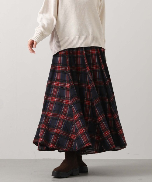 セール】モールチェックウールリブスカート（スカート）｜Gready