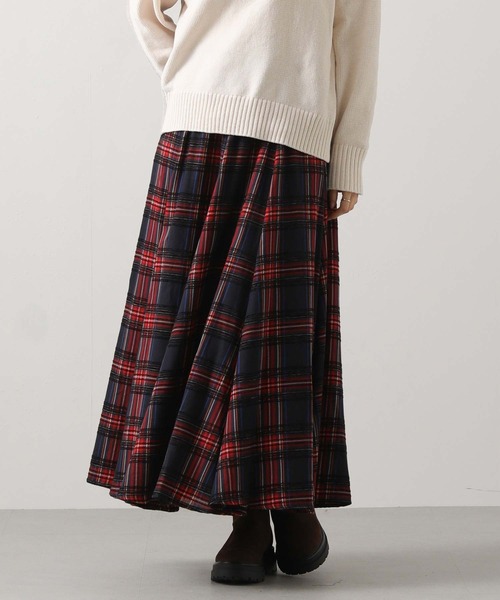 セール】モールチェックウールリブスカート（スカート）｜Gready