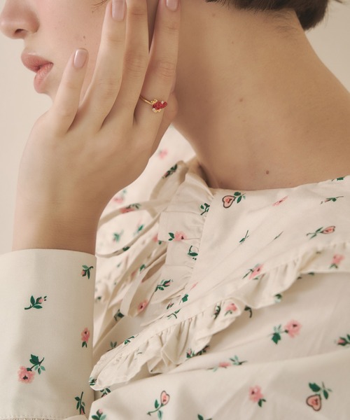 Cath Kidston（キャスキッドソン）の「セーラーミニワンピース Lace Springs（ワンピース・レディース・ダークグリーン/アイボリー・FREE）」の18枚目の写真