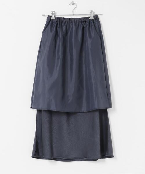 KBF（ケイビーエフ）の「クラッシュサテンナロースカート（スカート・レディース・ベージュ/チャコールグレー/ブラック・ONE）」の16枚目の写真