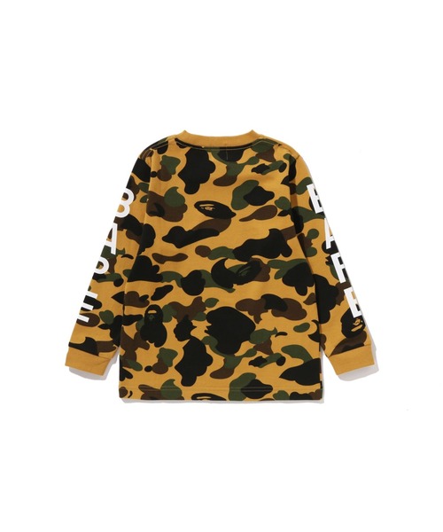 A BATHING APE（アベイシングエイプ）の「1ST CAMO LS TEE（Tシャツ/カットソー・キッズ・グリーン/イエロー・140/130/100/110）」の6枚目の写真