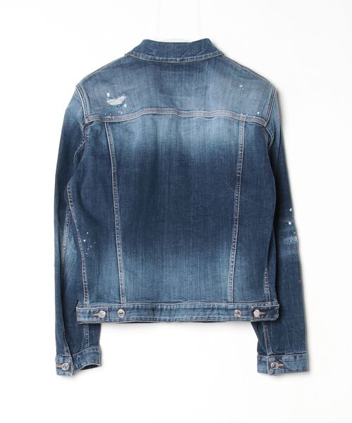 DSQUARED2(ディースクエアード)の「Dan Jean Jacket Medium Easy Red Spots Wash/0261/CO(デニムジャケット・メンズ・ブルー・46/48/50)」の3枚目の写真