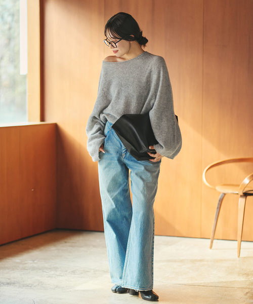 追加》Baby Alpaca ラグラン プルオーバー（ニット/セーター）｜Plage