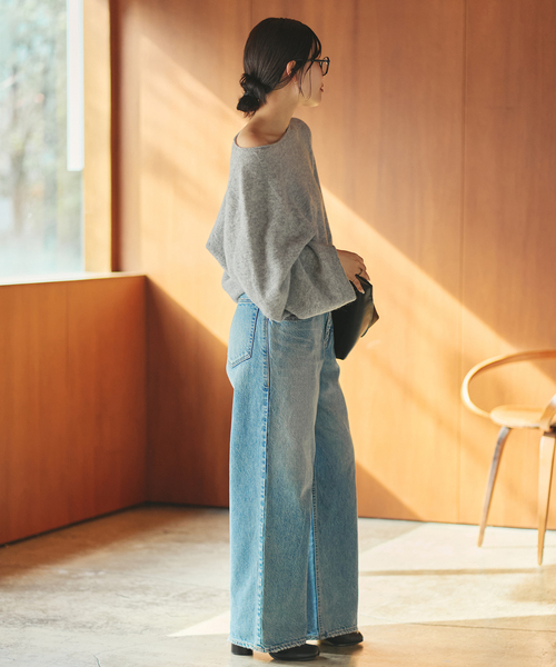 plage（プラージュ）の「《追加》Baby Alpaca ラグラン プルオーバー（ニット/セーター・レディース・ホワイト/ベージュ/グレー・FREE）」の9枚目の写真