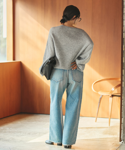 plage（プラージュ）の「《追加》Baby Alpaca ラグラン プルオーバー（ニット/セーター・レディース・ホワイト/ベージュ/グレー・FREE）」の10枚目の写真