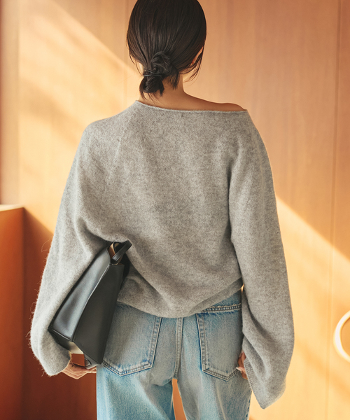 追加》Baby Alpaca ラグラン プルオーバー（ニット/セーター）｜Plage