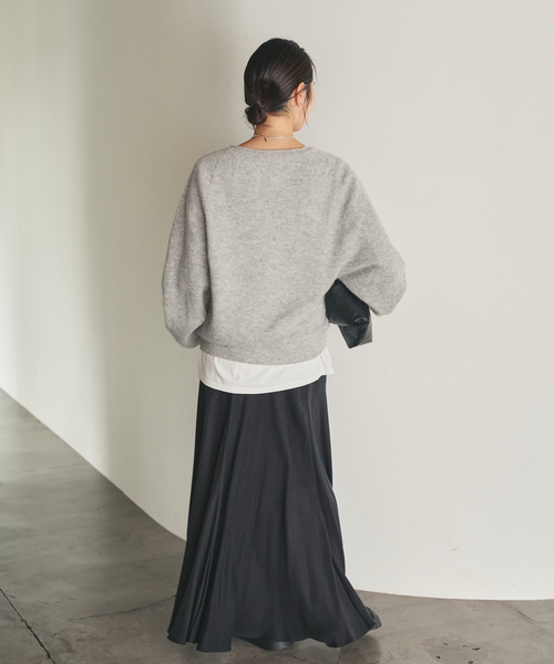 plage（プラージュ）の「《追加》Baby Alpaca ラグラン プルオーバー（ニット/セーター・レディース・ホワイト/ベージュ/グレー・FREE）」の19枚目の写真