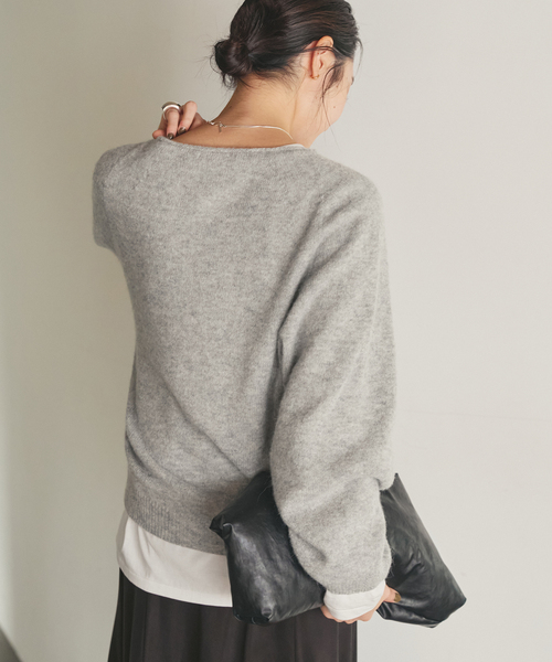 追加》Baby Alpaca ラグラン プルオーバー（ニット/セーター）｜Plage