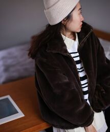 le.coeur blanc | フェイクファーブルゾン(ブルゾン)