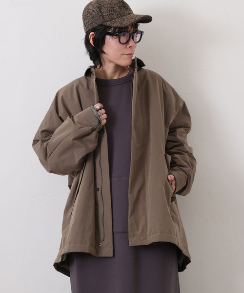 JOURNAL STANDARD LUXE（ジャーナルスタンダード　ラックス）の「ウェザー スタンドカラーハーフコート（その他アウター・レディース・ブラック/カーキ・FREE）」の22枚目の写真