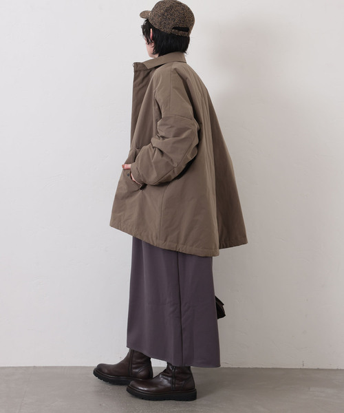 JOURNAL STANDARD LUXE（ジャーナルスタンダード　ラックス）の「ウェザー スタンドカラーハーフコート（その他アウター・レディース・ブラック/カーキ・FREE）」の21枚目の写真