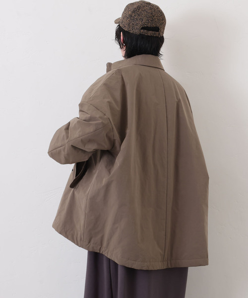 JOURNAL STANDARD LUXE（ジャーナルスタンダード　ラックス）の「ウェザー スタンドカラーハーフコート（その他アウター・レディース・ブラック/カーキ・FREE）」の20枚目の写真