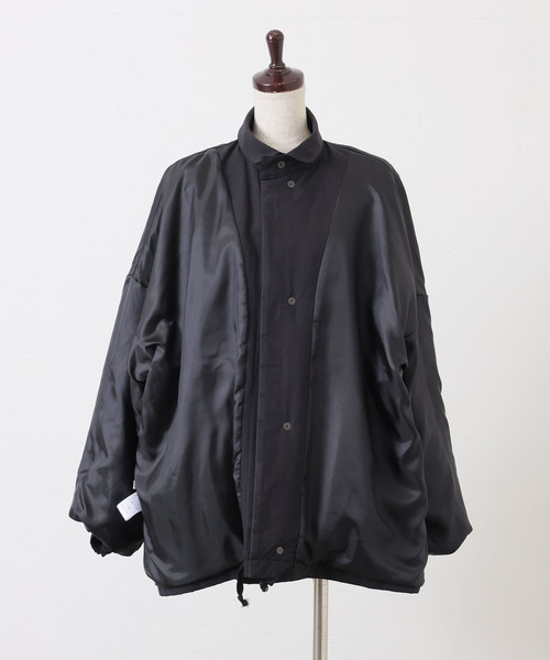 JOURNAL STANDARD LUXE（ジャーナルスタンダード　ラックス）の「ウェザー スタンドカラーハーフコート（その他アウター・レディース・ブラック/カーキ・FREE）」の7枚目の写真