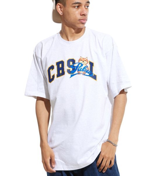CREAM SODA LAB(クリームソーダラボ)の「マルチアーク半袖Tシャツライトグレー/ブルー(Tシャツ/カットソー・メンズ・その他・X-LARGE/XX-LARGE/LARGE/MEDIUM)」の1枚目の写真