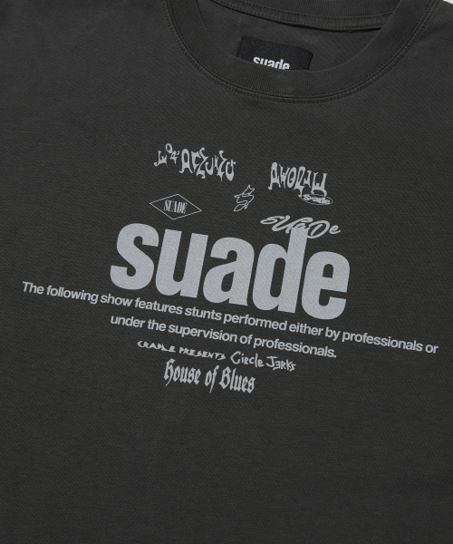suade（スエード）の「MIXED LOGO TEE [PIGMENT BLACK]（Tシャツ/カットソー・レディース・その他・MEDIUM/LARGE/X-LARGE）」の4枚目の写真