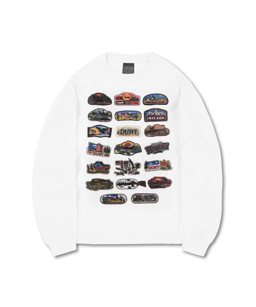 DURTの「WESTERN PATCH LONG SLEEVE TEE (WHITE)(Tシャツ/カットソー・レディース・その他・X-LARGE/LARGE/MEDIUM/SMALL)」の13枚目の写真