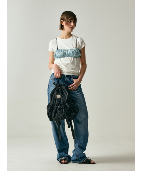 Salad bowls（サラダボール）の「LIGHT STREET SMALL BACKPACK [BLACK]（バックパック/リュック・レディース・ブラック・FREE）」の4枚目の写真