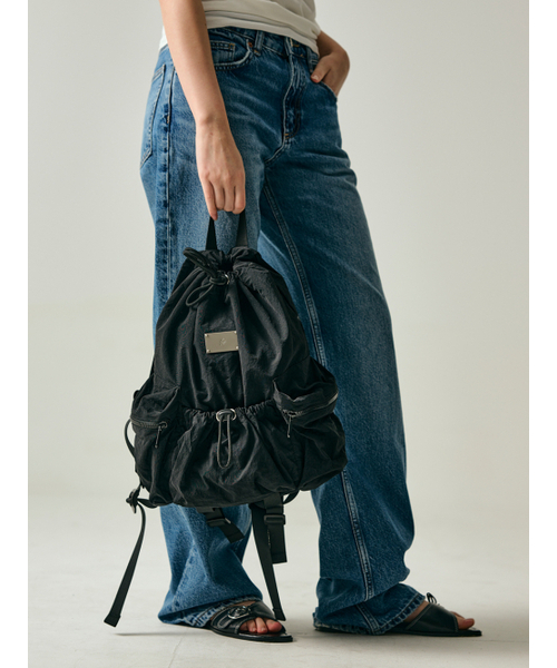 Salad bowls（サラダボール）の「LIGHT STREET SMALL BACKPACK [BLACK]（バックパック/リュック・レディース・ブラック・FREE）」の8枚目の写真