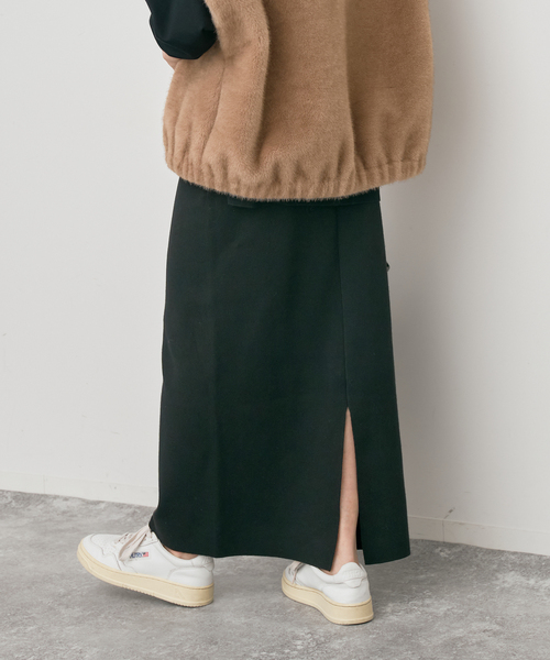 Spick & Span(スピックアンドスパン)の「《追加》ミラノリブニットスカート(スカート・レディース・チャコールグレー/ブラック/ブラウン・36/38)」の16枚目の写真