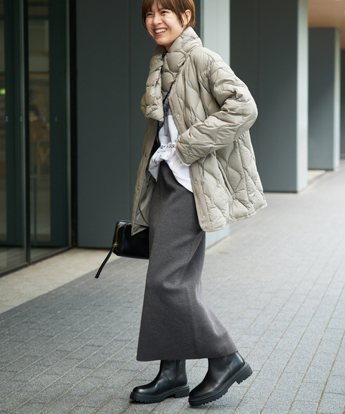 Spick & Span(スピックアンドスパン)の「《追加》ミラノリブニットスカート(スカート・レディース・チャコールグレー/ブラック/ブラウン・36/38)」の20枚目の写真
