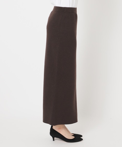 Spick & Span（スピックアンドスパン）の「《追加》ミラノリブニットスカート（スカート・レディース・チャコールグレー/ブラック・36/38）」の17枚目の写真
