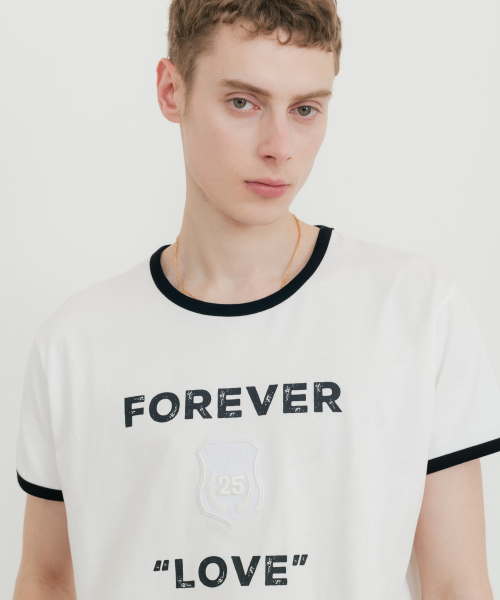 SSIN AND LEE（シンアンドリー）の「25ルートリンガーTシャツホワイト（Tシャツ/カットソー・メンズ・その他・MEDIUM/LARGE）」の2枚目の写真