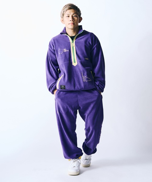 reversal.dogi.design.works(リバーサル・ドーギ・デザイン・ワークス)の「<reversal/リバーサル>EMBROIDERY COLOR FLEECE PANTS(スウェットパンツ・メンズ・ターコイズブルー/ブラック/パープル・LARGE/MEDIUM/X-LARGE)」の4枚目の写真