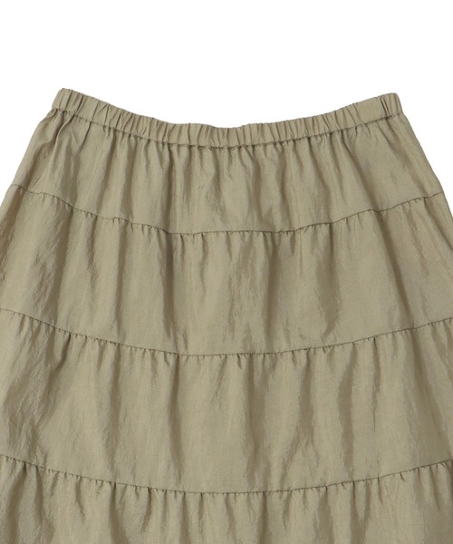 DRESSLAVE(ドレスレイブ)の「vintage washer tiered skirt(ヴィンテージワッシャーティアードスカート)(スカート・レディース・ブラック/ベージュ・38)」の11枚目の写真