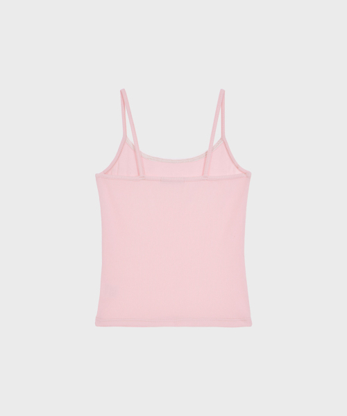 ALKI ALKA(アルキアルカ)の「Lace Trim Sleeveless (Light Pink)(Tシャツ/カットソー・レディース・ライトピンク・FREE)」の2枚目の写真