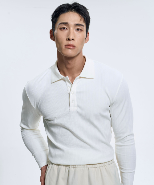 TOLANCE(トランス)の「ワークマッスルフィットカラー長袖 - ホワイト(Tシャツ/カットソー・メンズ・ホワイト・MEDIUM/LARGE/X-LARGE)」の5枚目の写真