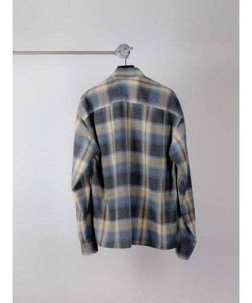 GOZER(ゴーザー)の「OVERSIZED FLANNEL CHECK SHIRTS_LIGHT BLUE(シャツ/ブラウス・メンズ・ライトブルー・ONE SIZE)」の2枚目の写真