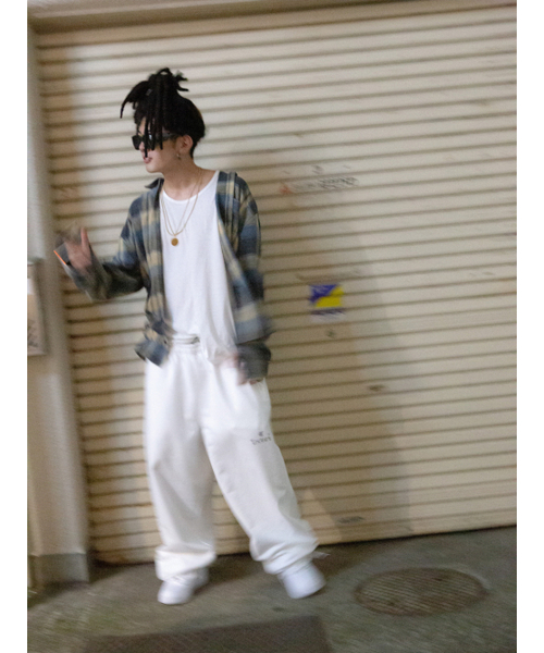 GOZER(ゴーザー)の「OVERSIZED FLANNEL CHECK SHIRTS_LIGHT BLUE(シャツ/ブラウス・メンズ・ライトブルー・ONE SIZE)」の9枚目の写真