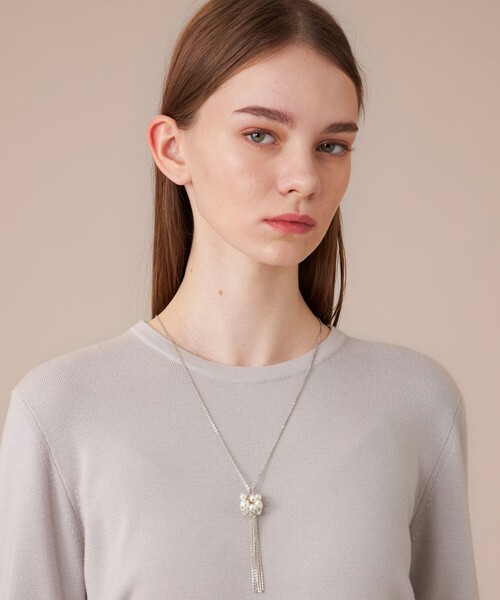 MACKINTOSH LONDON(マッキントッシュ ロンドン)の「パールチェーンネックレス(ネックレス・レディース・シルバー/ゴールド・FREE)」の2枚目の写真