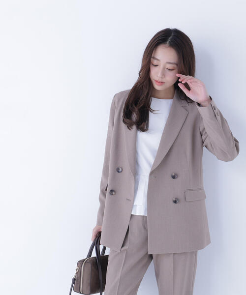 ◇クラッシー SETUP ダブルブレストジャケット（テーラードジャケット